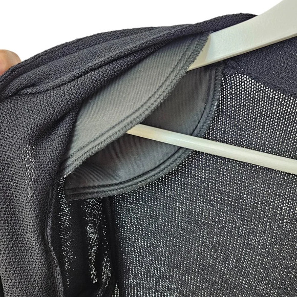 St. John Womens Santana Knit  Open Front Pocket Cardigan Black Size 12 - Picture 8 of 10